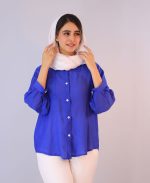 شومیز  | شومیز سارینا کد 1082 – آبی کاربنی