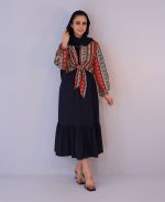 دامن | مدل دامن چین دار کد 1151 – سرمه ای - Image 2