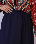 دامن | مدل دامن چین دار کد 1151 – سرمه ای - Image 3