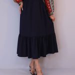 دامن | مدل دامن چین دار کد 1151 – سرمه ای