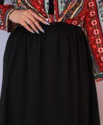 دامن | مدل دامن چین دار کد 1151 – مشکی - Image 3