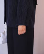 ست | مدل کت و شلوار صوفیا کد 1215 - سرمه ای - Image 3