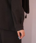 ست | مدل کت و شلوار صوفیا کد 1215 - قهوه ای - Image 3