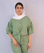 شومیز | مدل شومیز کوک دوزی کد 1095 – سبز