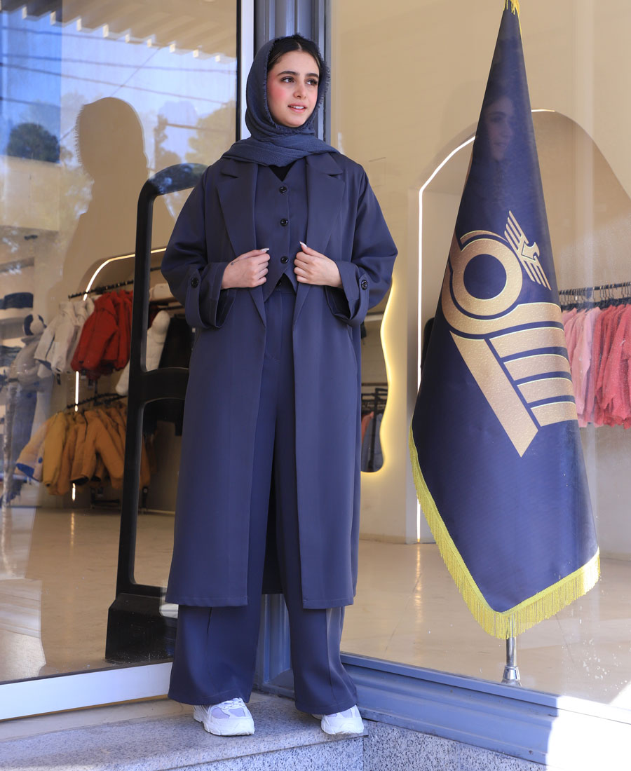 مانتو اورکت ماندانا کد 1046 – طوسی مانتو | اورکت ماندانا کد 1046 – طوسی - Image 1