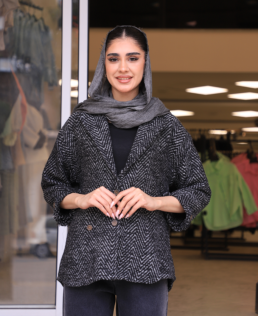 مانتو مدل آستین پاگن دار کد 10136 – کد3 مانتو | مدل آستین پاگن دار کد 10136 – کد3 - Image 1