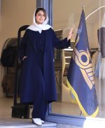 مانتو | مدل اورکت ماندانا کد 1046 – سرمه ای
