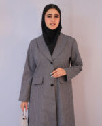 مانتو | مدل اورکت یقه آرشال کد 1272 - طوسی - Image 2
