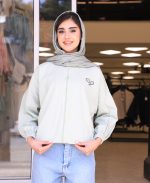 مانتو | مدل بامبر گلدوزی تنیسی کد 10134 – سبز