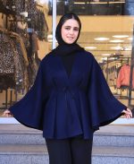 مانتو | مدل پانچ فوتر کد 1141 – سرمه ای
