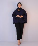 مانتو | مدل پانچو تابستانه کد 1221 - سرمه ای