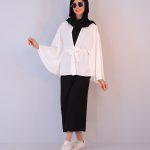 مانتو | مدل پانچو تابستانه کد 1221 - سفید