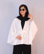 مانتو | مدل پانچو تابستانه کد 1221 - سفید - Image 2