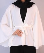 مانتو | مدل پانچو تابستانه کد 1221 - سفید - Image 3