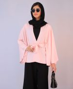 مانتو | مدل پانچو تابستانه کد 1221 - صورتی - Image 2