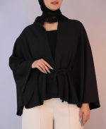 مانتو | مدل پانچو تابستانه کد 1221 - مشکی. - Image 3