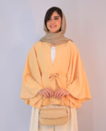 مانتو | مدل پانچو تابستانه کد 1221 - هلویی - Image 2