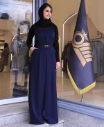 مجلسی | ست کت اورال کلارا کد 1042 – سرمه ای - Image 2
