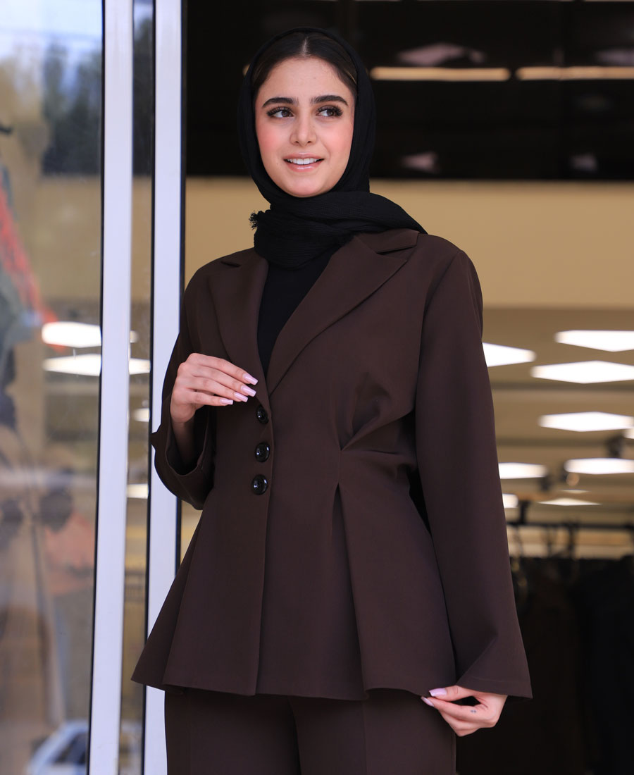 کت مدل کت عروسکی کد 1052 – قهوه ای (2) کت | مدل کت عروسکی کد 1052 – قهوه ای - Image 1