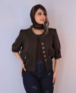 کت | مدل کت مزونی آدریانا کد 10144 – قهوه ای