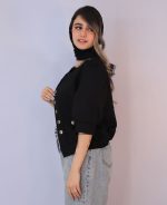 کت | مدل کت مزونی آدریانا کد 10144 – مشکی