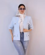 کت | مدل کت مزونی ملورین کد 1169 - آبی - Image 2