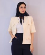 کت | مدل کت مزونی ملورین کد 1169 - کرم - Image 2