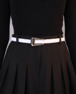 کمربند | مدل کمربند نعلی کد 1261 - سفید