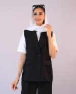 ست | مدل ست وست و شلوار کژوال کد 1323 - مشکی - Image 2