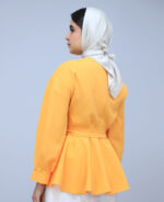 شومیز | مدل شومیز عروسکی کد 1367 - انبه ای - Image 4