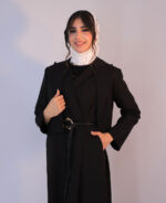 مجلسی | مدل ست کت و اورال پروانه کد 1321 - مشکی - Image 2