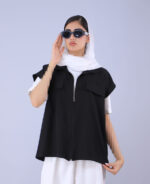 ژیله | مدل وست بزیاق کد 1331 - مشکی - Image 2