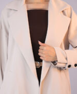 کت | مدل مایسا پشت دکمه کد 1310 - استخوانی - Image 3