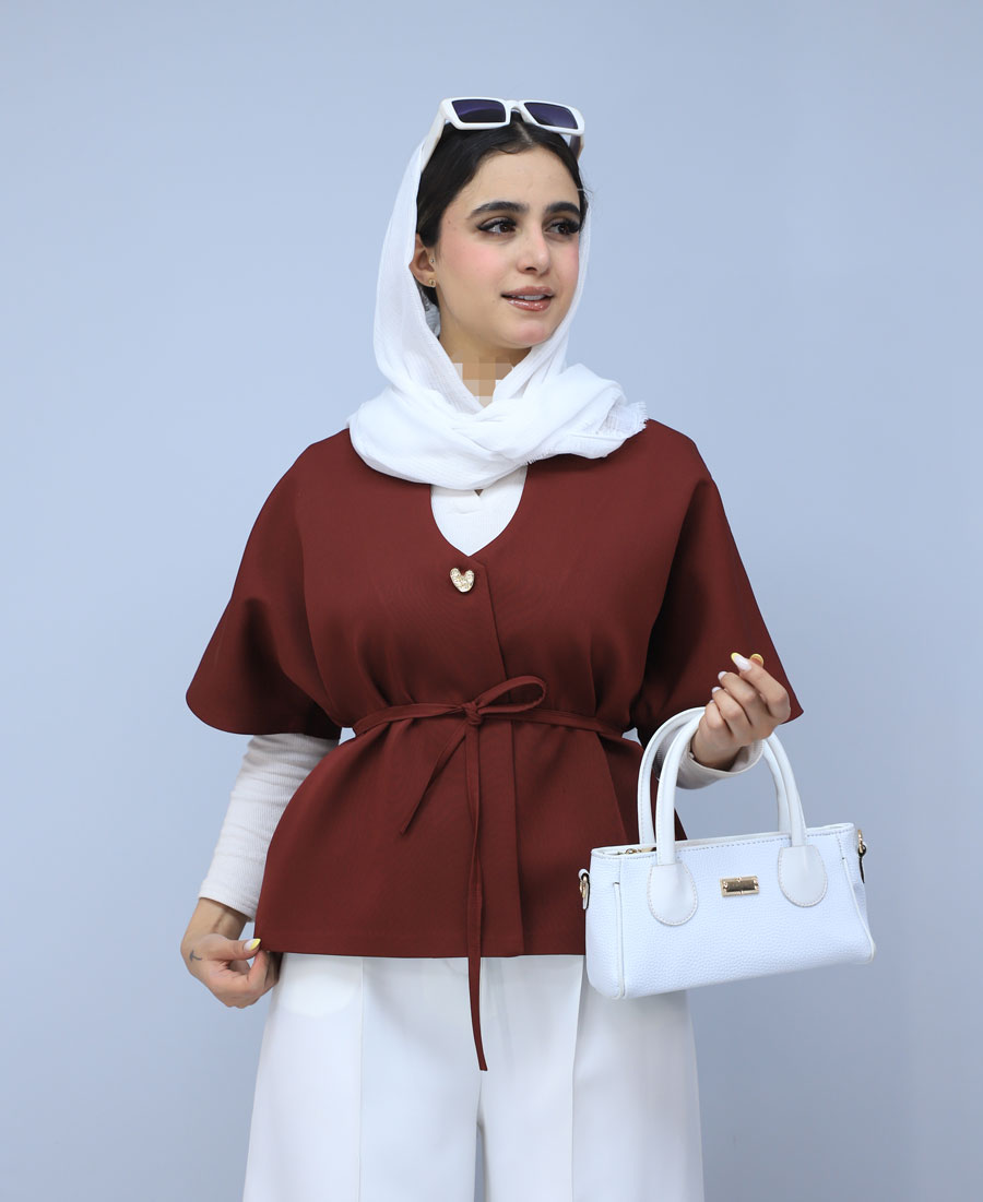 کت مدل کت شوکا کد 1361 - چری (3) کت | مدل کت شوکا کد 1361 - زرشکی - Image 1