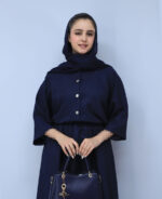 ست | مدل ست بامبر و دامن کد 1423 - سرمه ای - Image 2