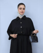 ست | مدل ست بامبر و دامن کد 1423 - مشکی - Image 2