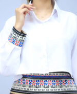 شومیز | مدل شومیز الیزه کد 1469 - سفید کد2 - Image 3