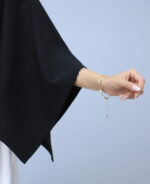 مانتو | مدل پانچ بیسیک کد 1404 - مشکی - Image 3