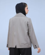کت | مدل کت مزونی سه فیلتاب کد 1412 - فندقی - Image 4