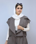 ست | مدل ست مایلا سیلک کد 1582 - طوسی - Image 2