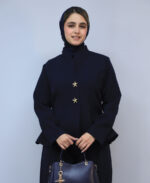 ست | مدل کت و شلوار مزونی افرا کد 1614 - سرمه ای - Image 2