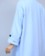 مانتو | مدل اورکت ماندانا کد 1046 - آبی - Image 5