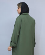 مانتو | مدل اورکت ماندانا کد 1046 - سبز سدری - Image 5