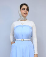 مجلسی | ست کت اورال کلارا کد 1042 - آبی روشن - Image 4