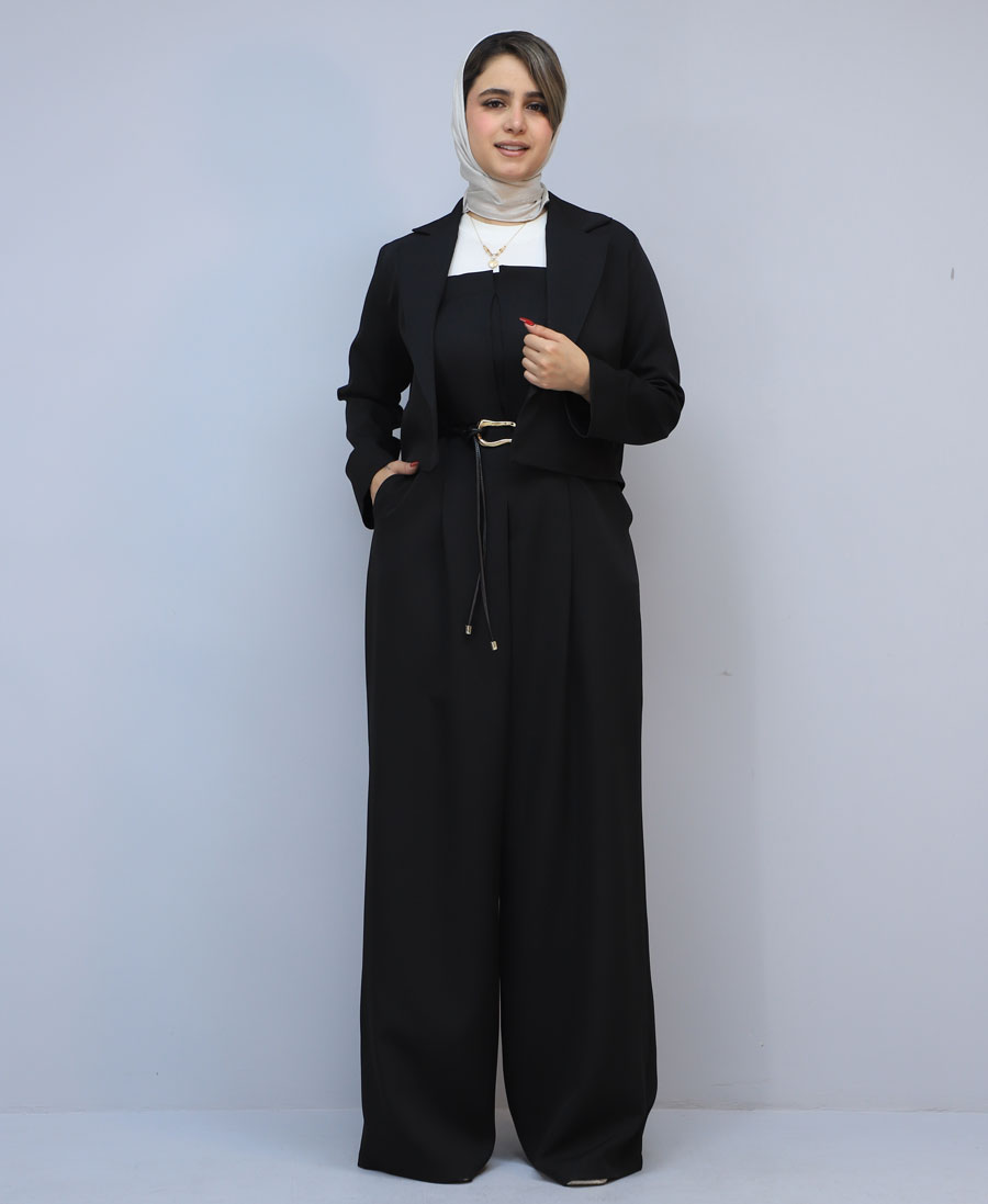 مجلسی ست کت اورال کلارا کد 1042 - ی مشکی (1) مجلسی | ست کت اورال کلارا کد 1042 - مشکی - Image 1