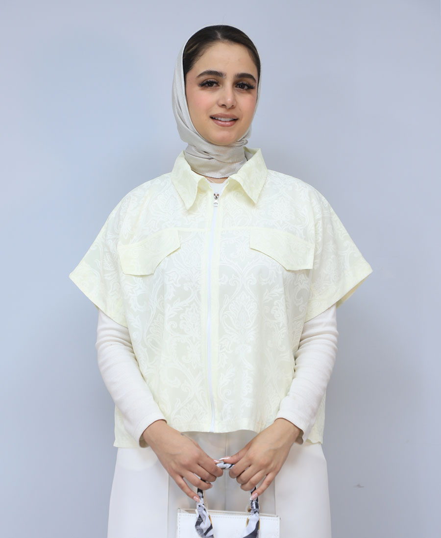 ژیله مدل وست شیشه ای کد 1575 - لیمویی (2) ژیله | مدل وست شیشه ای کد 1575 - لیمویی - Image 1