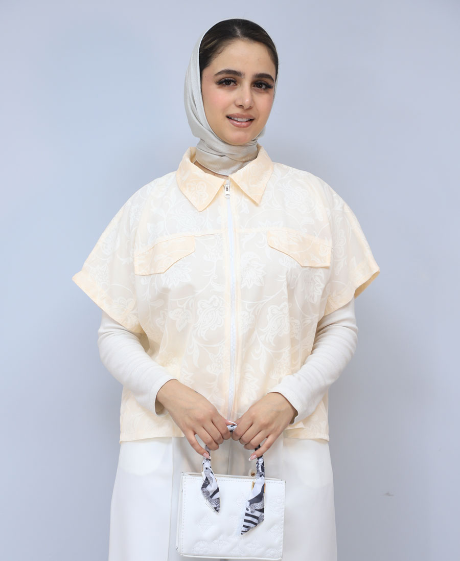 ژیله مدل وست شیشه ای کد 1575 - گلبهی (2) ژیله | مدل وست شیشه ای کد 1575 - گلبهی - Image 1