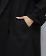 پالتو | مدل اورکت ماندانا فوتر آستردار کد 1592 - مشکی - Image 6