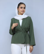 کت | مدل باربارا مازراتی کد 1299 - سبز سدری - Image 2