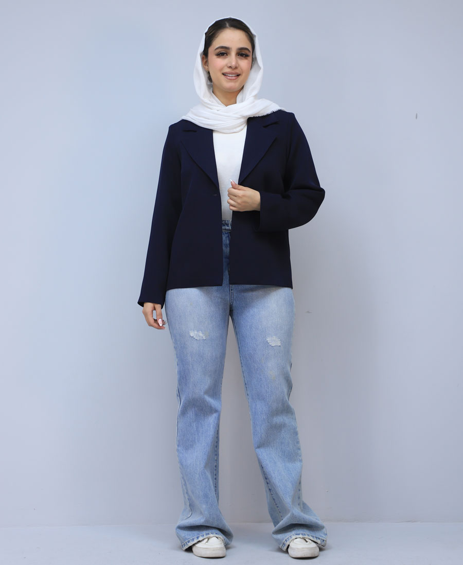 کت مدل کت لونا کد 1573 - سرمه ای (2) کت | مدل کت لونا کد 1573 - سرمه ای - Image 1